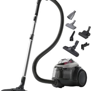 Electrolux Animal 600, aspirateur traîneau sans sac, accessoires pour poils d'animaux, 6 étapes de filtration, gain de place, technologie cyclonique, 55 % de matériaux recyclés, EL61A4UG, gris