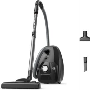 Rowenta Green Force Max Silence Aspirateur avec sac, 900 W max, Haute filtration, Silencieux, Eco-responsable, Fabriqué en France, Noir/Alu RO6136EA