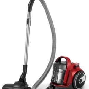 Aspirateur sans sac Bosch Série 2 BGC05AAA2 – Aspirateur ultra compact et léger, avec filtre hygiénique lavable et haute performance d'aspiration – Couleur : Rouge