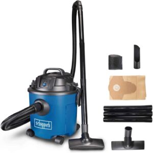 Scheppach Aspirateur Eau et Poussière NTS16 | 1200W | Polyvalent | Réservoir 16L | 17 000 Pa de puissance d'aspiration | Fonction soufflerie | Sac de collecte, filtre en mousse et buses inclus
