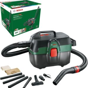 Aspirateur eau et poussière sans fil Bosch - AdvancedVac 18V-8 (sans batterie, système 18V, jeu d'accessoires inclus, dans un emballage en carton)