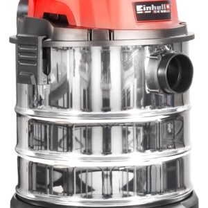 Aspirateur eau et poussière sans fil Einhell TC-VC 18/20 Li S Système Power X-Change (18 V, Longueur tuyau : 1,5 m, Fourni avec accessoires) VERSION SOLO LIVRÉ SANS BATTERIE NI CHARGEUR