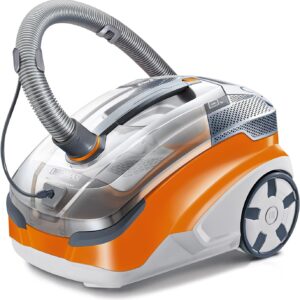 Aspirateur THOMAS AQUA + PET & Family Aquafilter : élimine rapidement les poils et les odeurs d'animaux, Orange/Gris